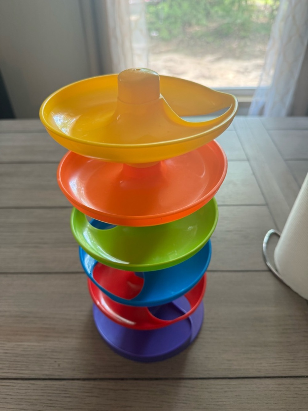 Stacking Spiral Ball Drop Toy - Multicolor